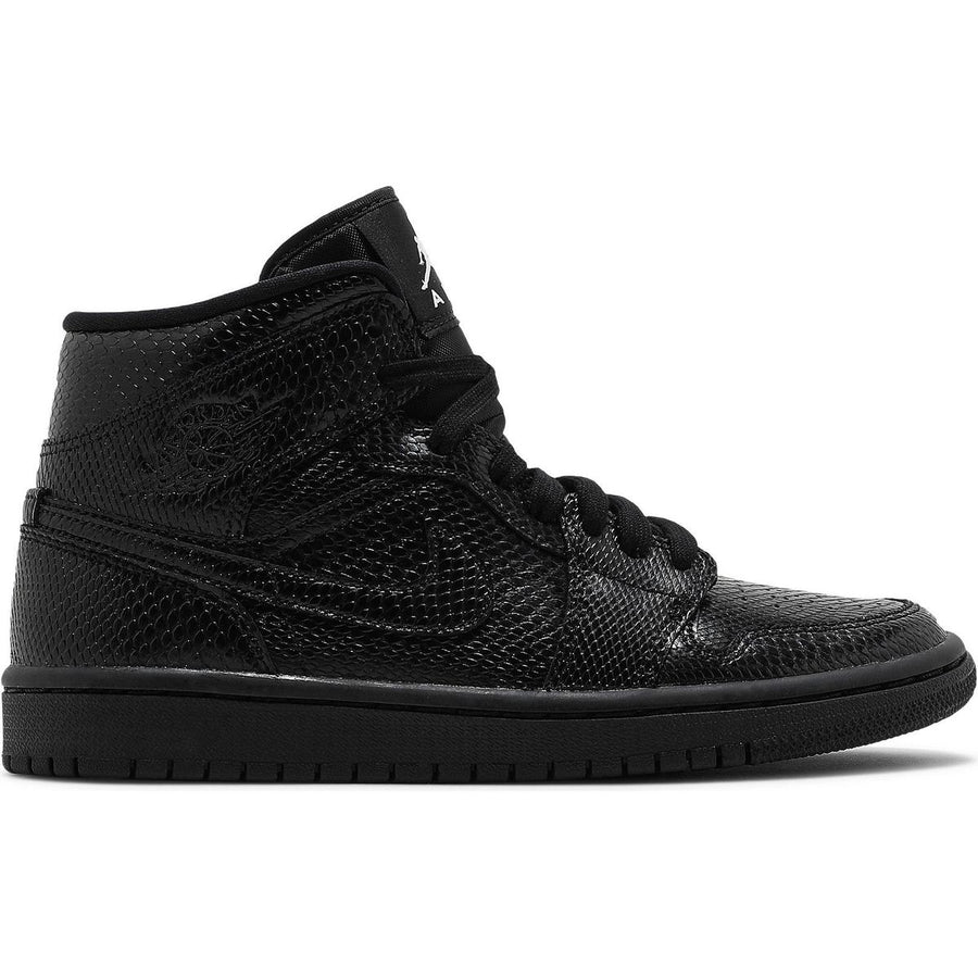 Nike Air Jordan 1 Mid Black Snakeskin